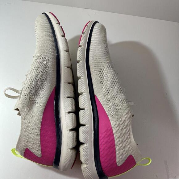 Skechers Womens Sneakers Air Cooled Size 12 Dual Lite Lace Up White Fabric - Picture 8 of 9